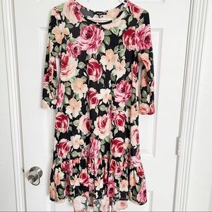 Annabelle | Floral Print Ruffle Dress